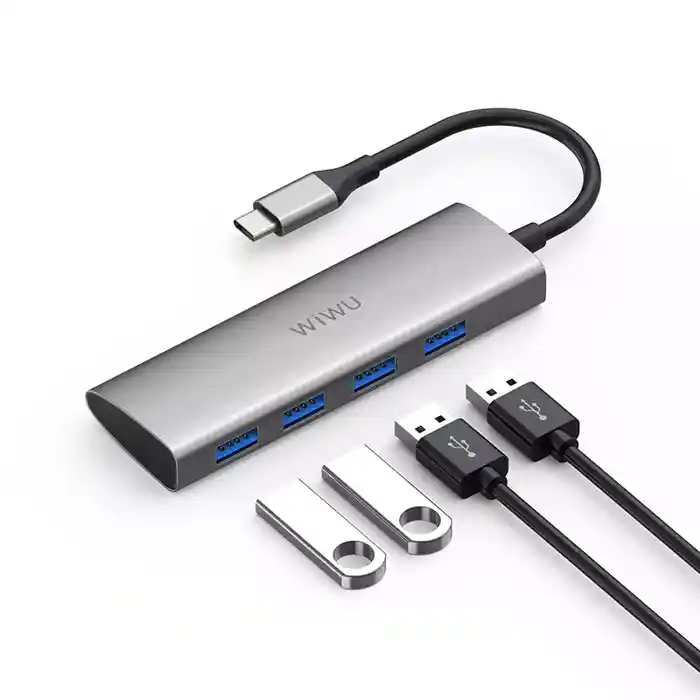 WiWU Alpha A440 4-In-1 USB Type-C Hub